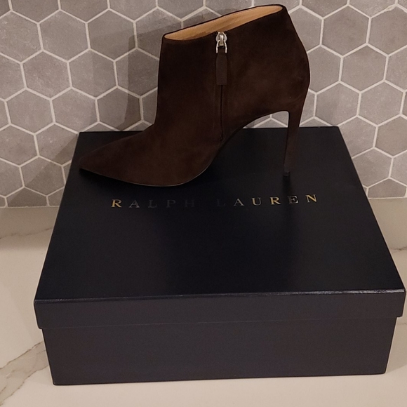 Ralph Lauren calf  suede ankle boots nwt - Picture 6 of 10